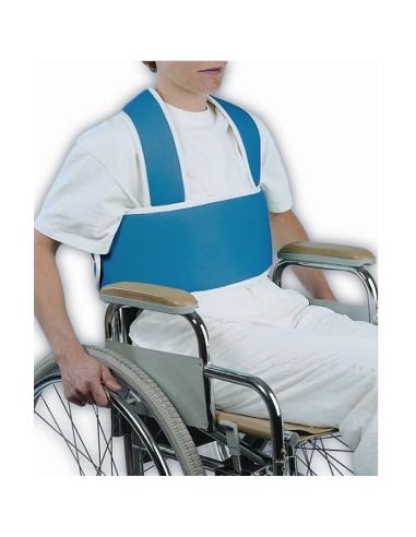 Chaleco abdominal de seguridad con cierre de velcro AF71630 para silla de ruedas