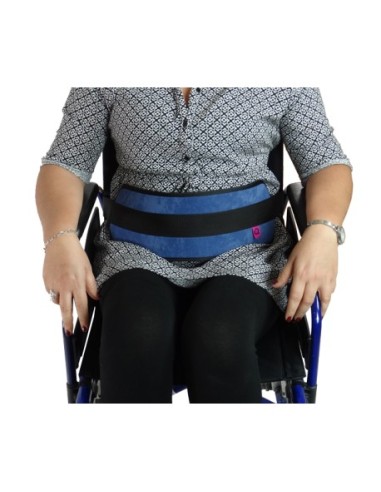 Cinturón abdominal sin tirantes en acolchado para silla de ruedas con cierre de imán - 304300