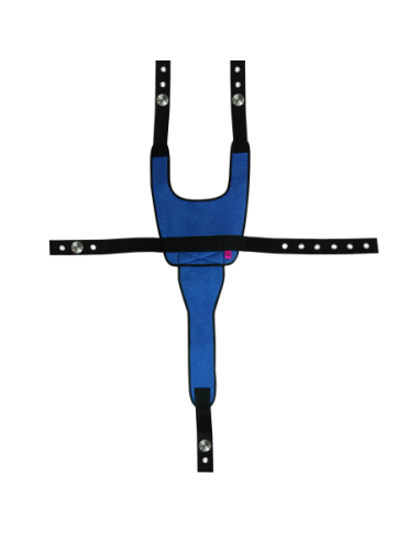 Chaleco perineal acolchado con cierre iron-clip para silla de ruedas - 305017