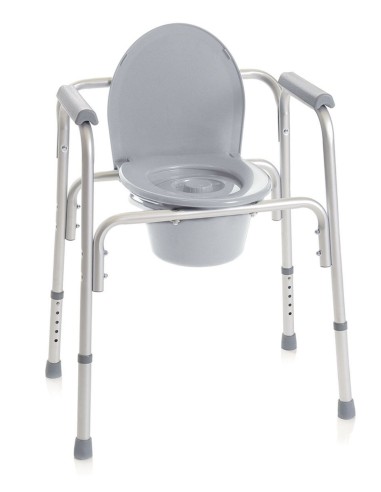 Silla fija para WC en aluminio Onda - RP780