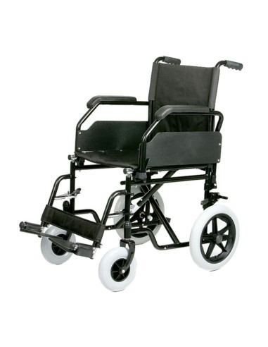 Silla de ruedas manual y plegable en acero 8300 - ATP830XN perspectiva