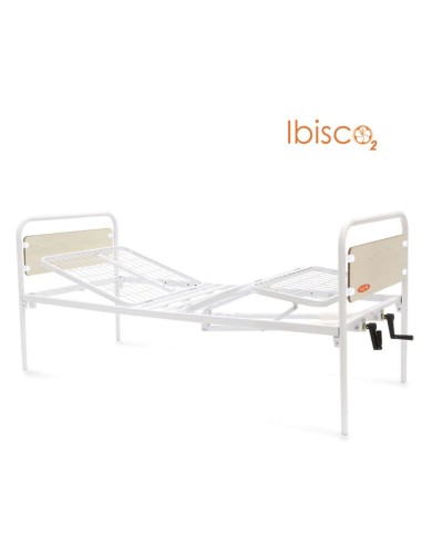 Cama hospitalaria articulada manual de 90 cm Ibisco 2