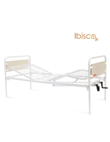 Cama hospitalaria articulada manual y desmontable de 90 cm Ibisco 2s