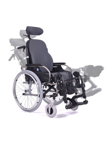 Silla de ruedas multifuncional reclinable en aluminio V300 30º Comfort